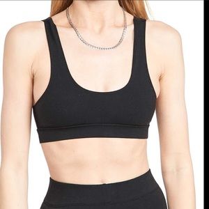 Good American Black Essentials Lounge Scoop Bra Size 2 (M)